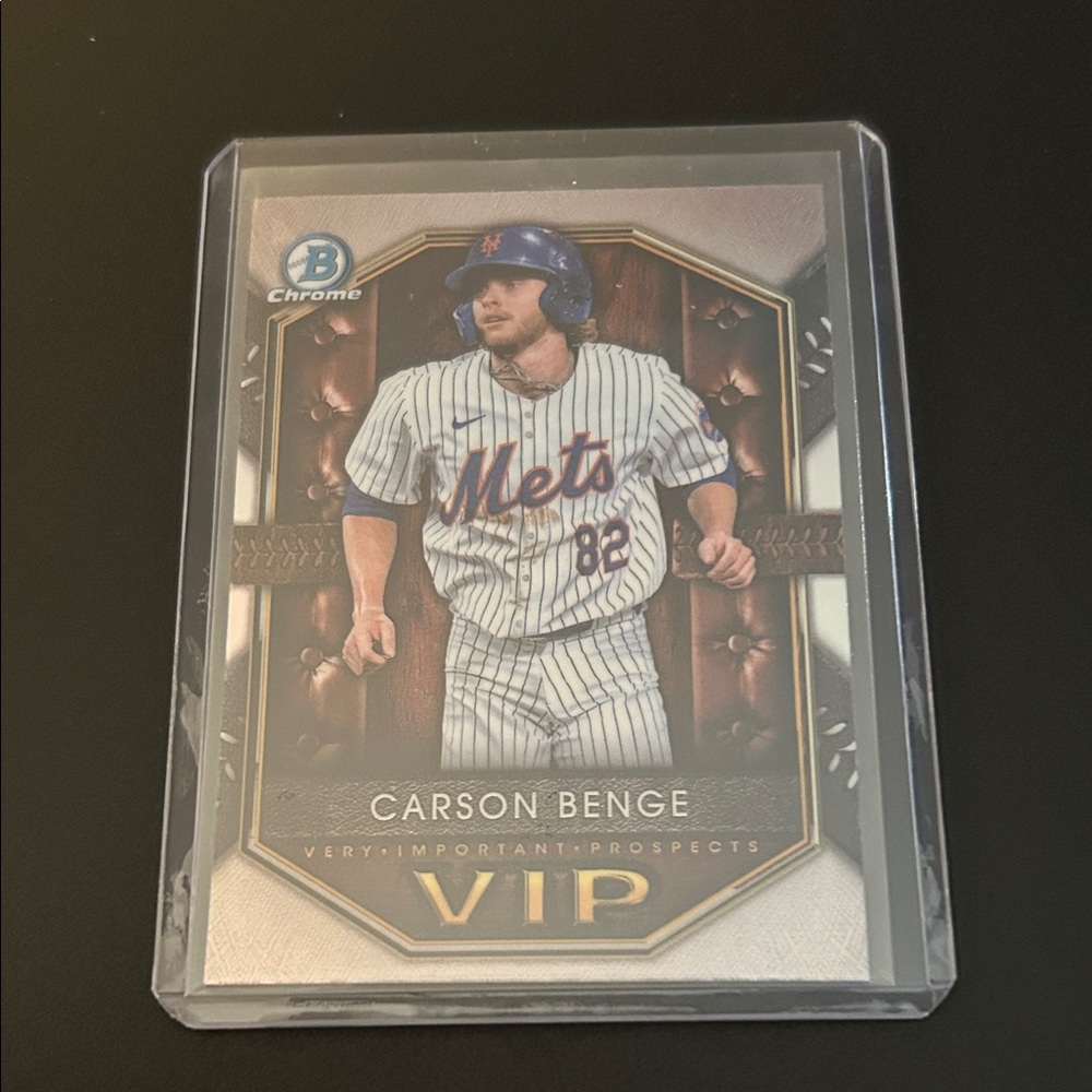 2025 Bowman Chrome Carson Benge VIP Insert #VIP-17 New York Mets